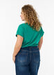 Kurz&auml;rmeliges T-Shirt aus einer Baumwollmischung, Gr&uuml;n, Model image number 2