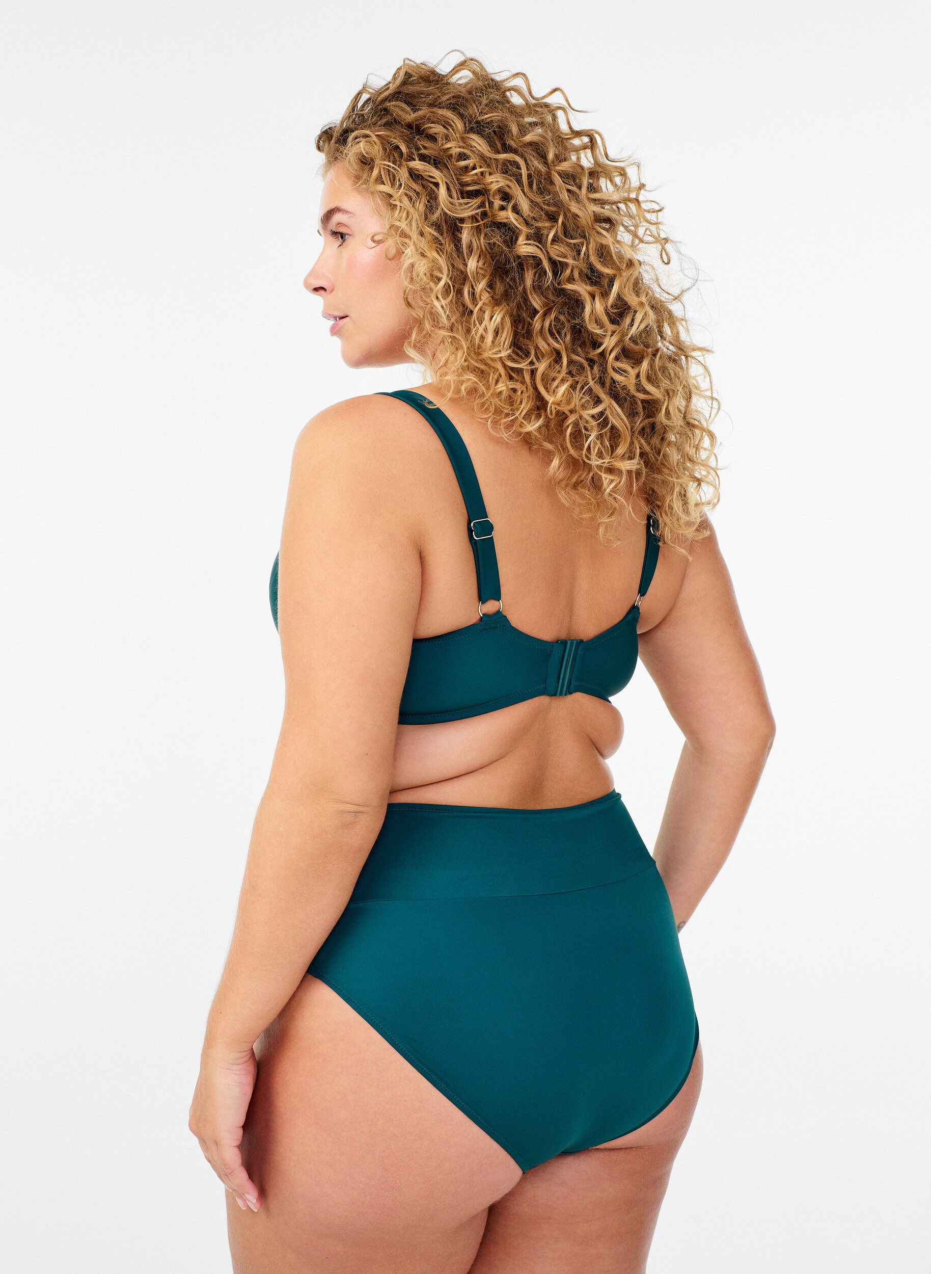 ZizziBikini-Slip mit Wickeldetail, Gr&uuml;n, Model image number 1