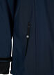 Kurze Softshell-Jacke mit abnehmbarer Kapuze, Blau, Packshot image number 3