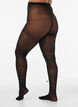 50-Den-Strumpfhose mit Blumenmuster, Schwarz, Model image number 1