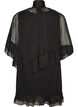 &Auml;rmelloses Kleid mit Chiffon-Cape, Schwarz, Packshot image number 1