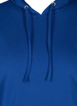 Sweatshirt mit Kapuze und Rippbündchen, Deep Blue , Packshot image number 2