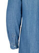 Lange Denim-Hemdbluse aus Baumwolle, Blue denim, Packshot image number 3