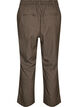 Hose mit kleinem Karomuster und geradem Bein, Braun, Packshot image number 1