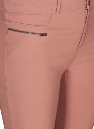 Slim Fit 3/4-Hose mit Reißverschluss, Old Rose, Packshot image number 2