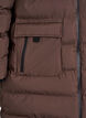 Puffermantel mit Kapuze und Taschen, Braun, Packshot image number 3