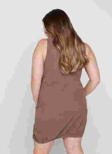 Ärmelloses Kleid aus Baumwolle, Falcon, Model image number 1