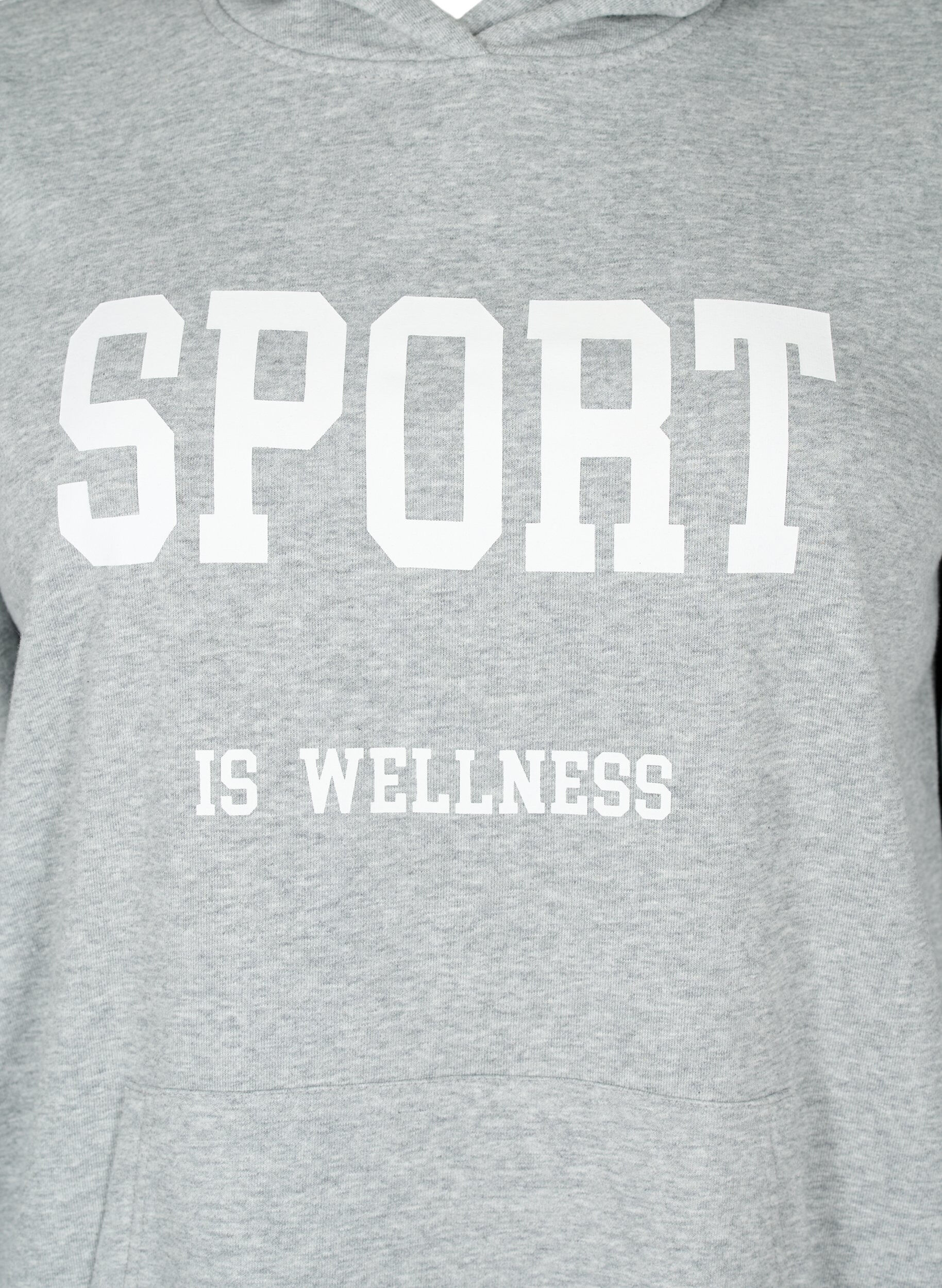Zizzi Sweat-Hoodie, Light Grey Melange, Packshot image number 2