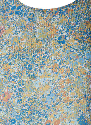 Plisséekleid mit Blumenprint, Light Blue Multi AOP, Packshot image number 2