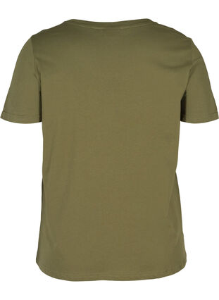 Baumwoll-T-Shirt mit Aufdruck, Ivy Green NINE, Packshot image number 1