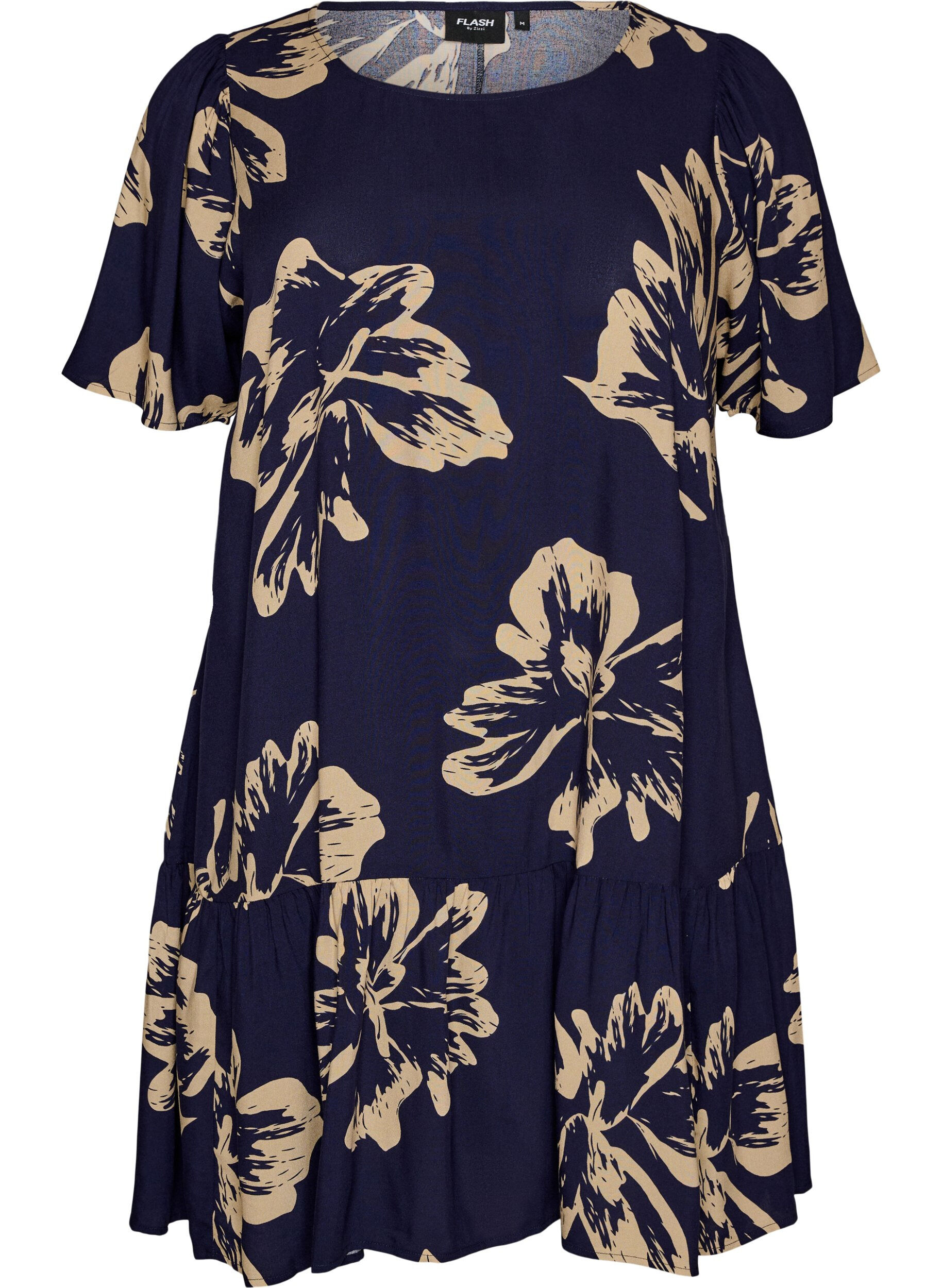 FLASH - Kleid aus Viskose mit Schnittlinie