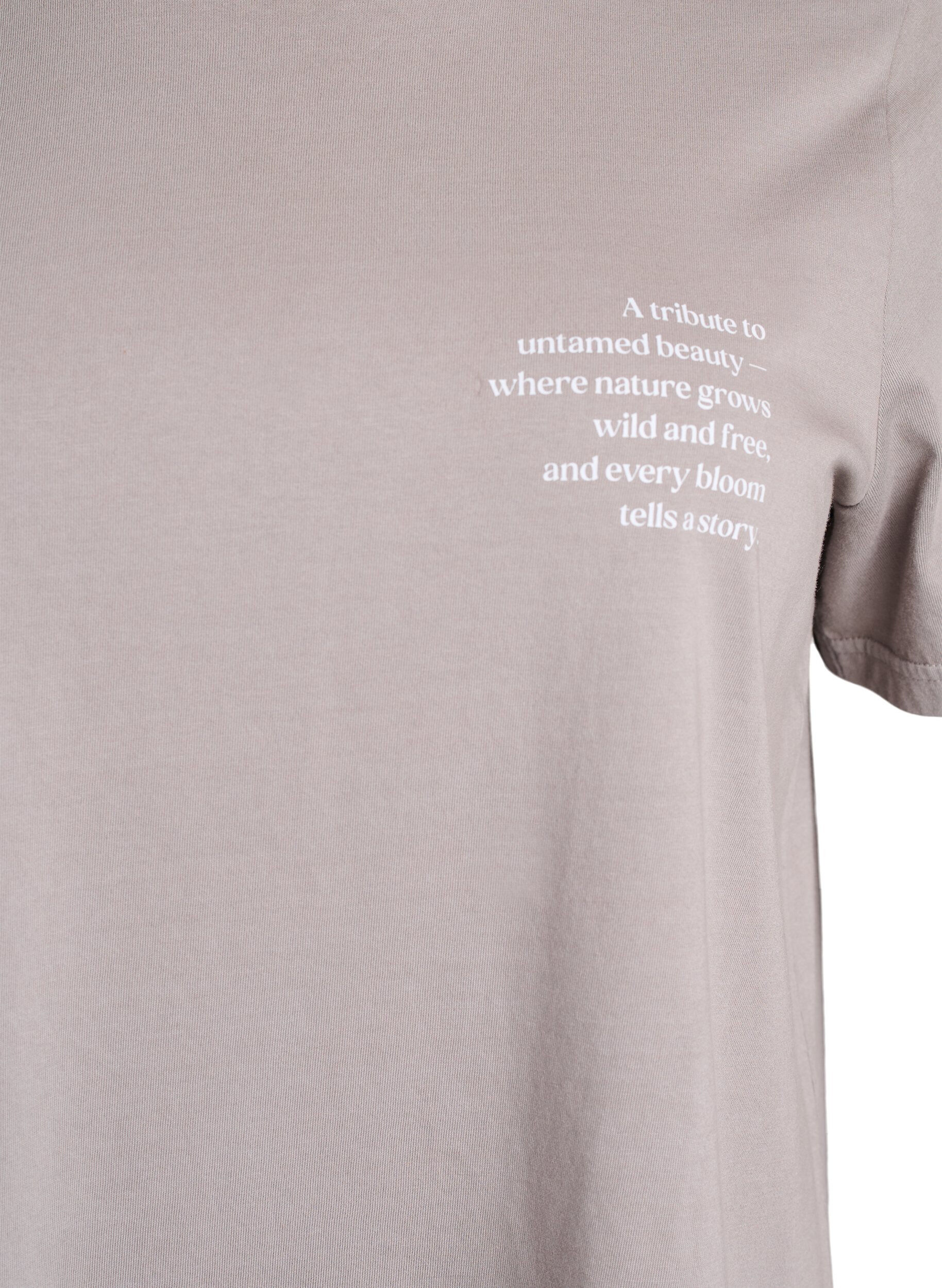 Zizzi T-Shirt aus Baumwolle mit Print auf Vorder- und R&uuml;ckseite, 9990, Packshot image number 2