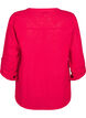 Baumwollbluse mit V-Ausschnitt, Rot, Packshot image number 1