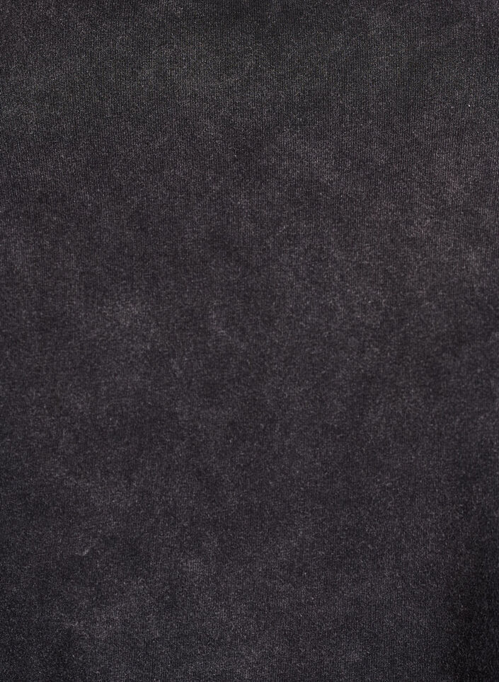 Sportliches T-Shirt aus Baumwolle mit Washed-Effekt, Schwarz, Packshot image number 2