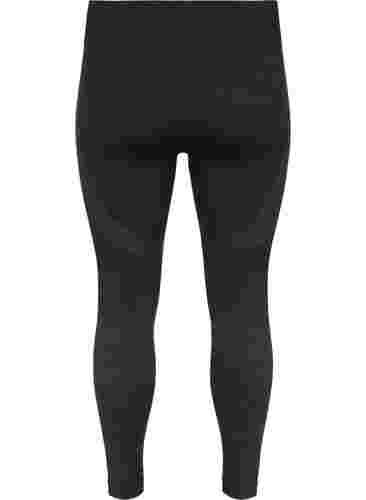 Nahtlose Skiunterhose aus Melange, Dark Grey Melange, Packshot image number 1
