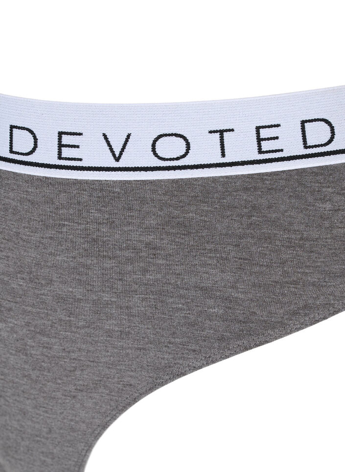 G-String mit regulärer Taille, Grau, Packshot image number 2