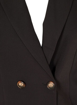 Kurzer Blazer mit langen Puffärmeln, Black, Packshot image number 2