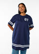 Sportliches T-Shirtkleid aus Baumwolle., Blau, Model image number 0