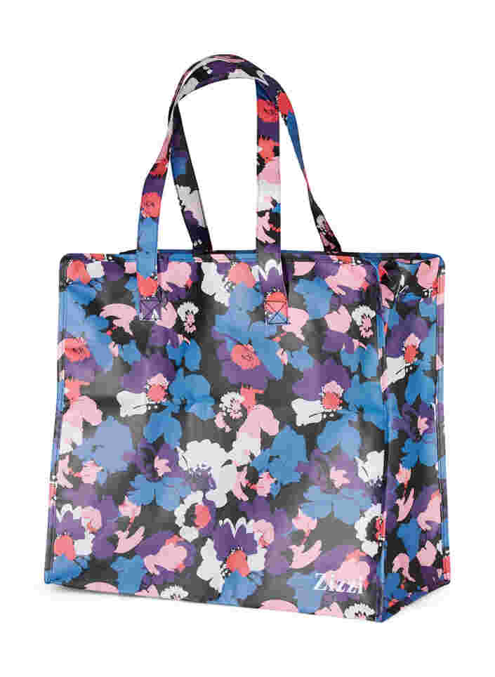 Einkaufstasche mit Reißverschluss, Key Largo Flower AOP, Packshot