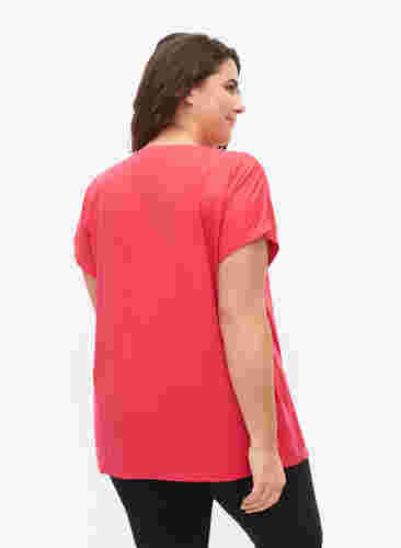 Kurzarm Trainingsshirt, Azalea, Model image number 1