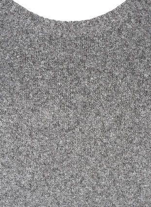 Langarm Strickkleid mit Rundhalsausschnitt, Dark Grey Melange, Packshot image number 2