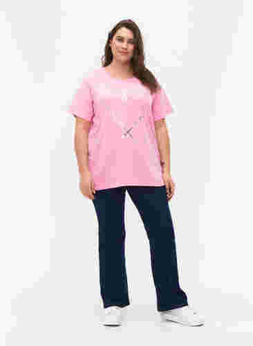 FLASH - T-Shirt mit Motiv, Begonia Pink, Model image number 2