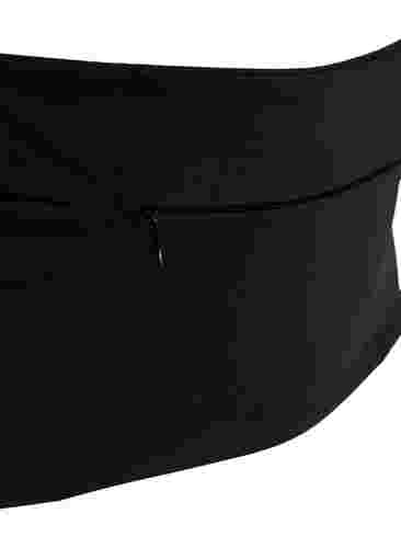 Laufgürtel mit Reißverschlusstaschen, Black, Packshot image number 3