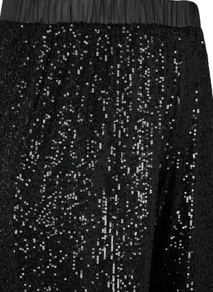 Paillettenhose mit elastischem Bund, Black, Packshot image number 2