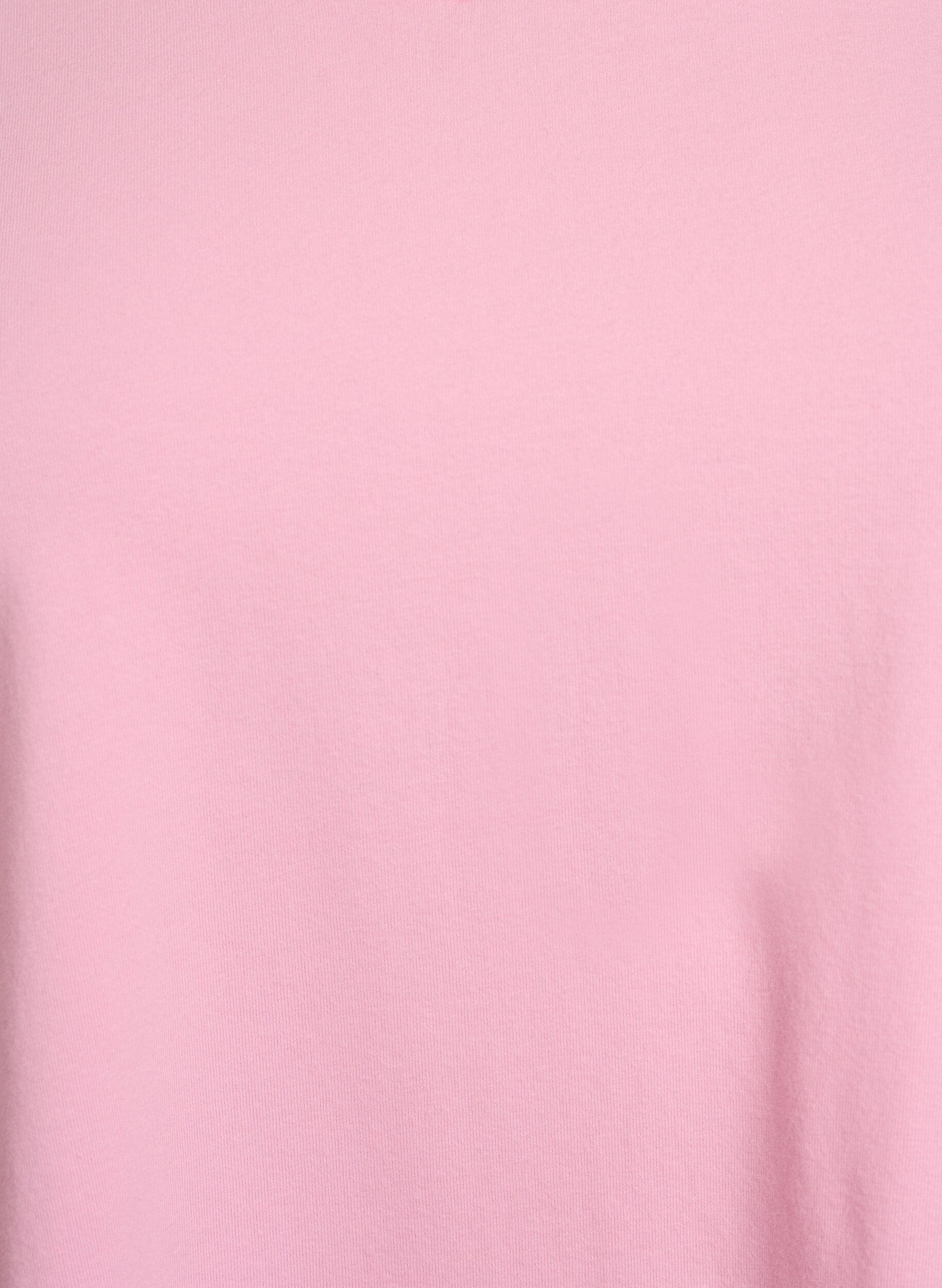 ZizziEinfarbiges Basic-T-Shirt aus Baumwolle, Rot, Packshot image number 2