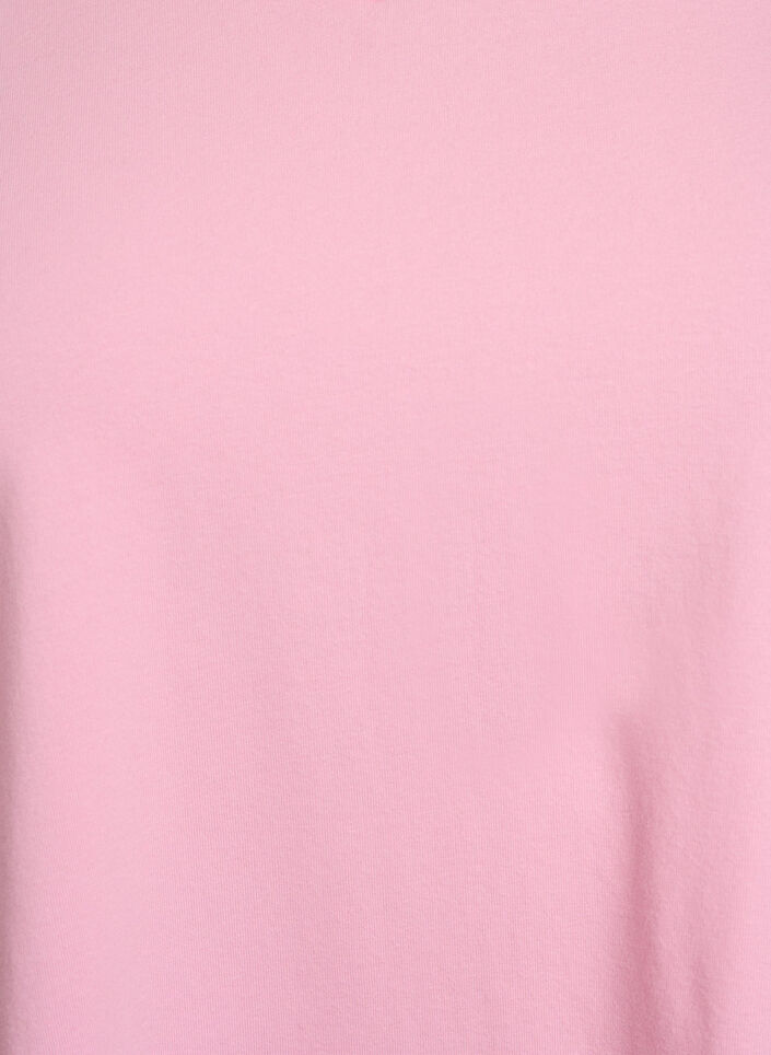 Einfarbiges Basic-T-Shirt aus Baumwolle, Rot, Packshot image number 2