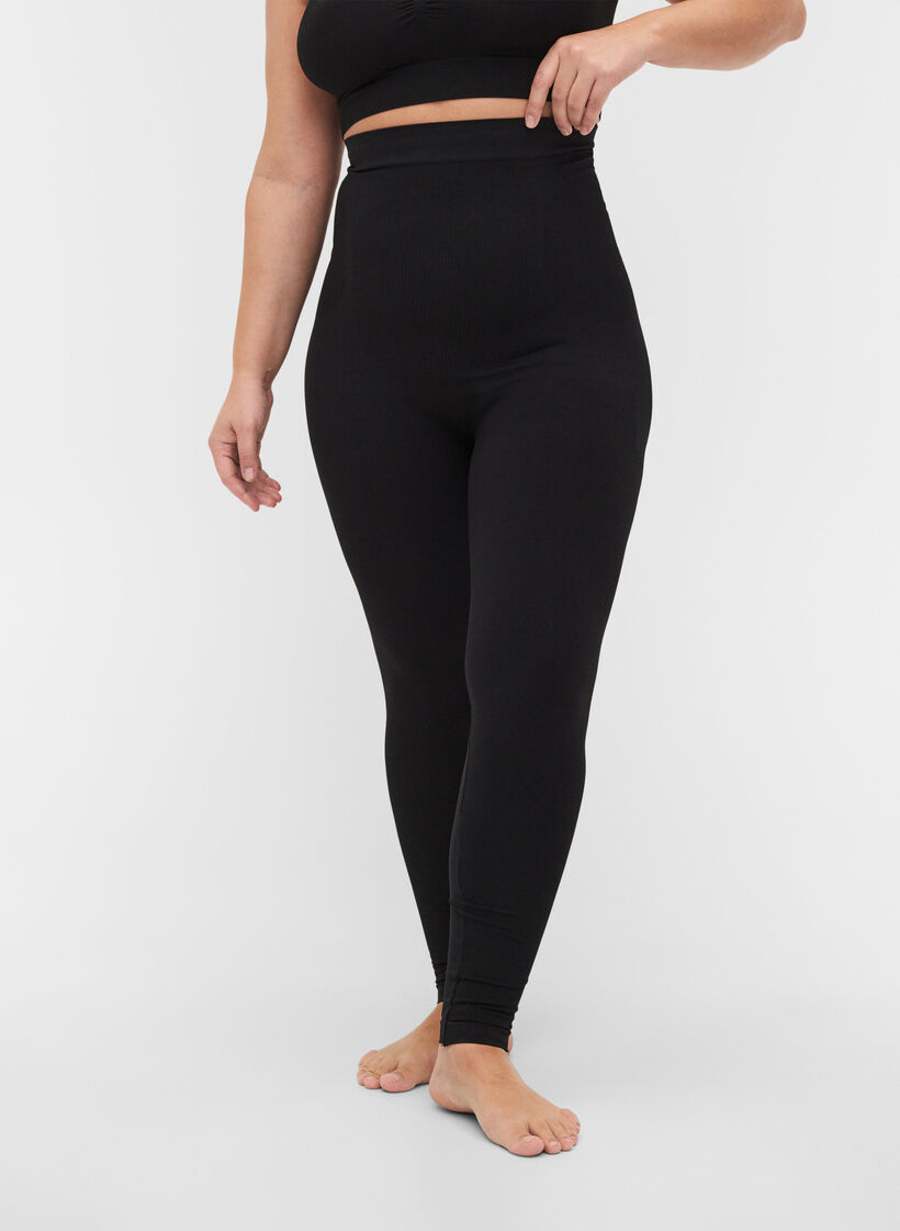 Shapewear Leggings mit hoher Taille, Black, Model image number 2