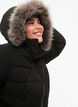Kurze Steppjacke mit Kapuze, Schwarz, Model image number 4
