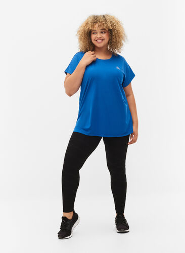 Kurzärmeliges Trainings-T-Shirt, Lapis Blue, Model image number 2