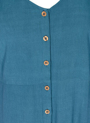 Strandkleid aus Viskose mit durchgehender Knopfleiste, Midnight , Packshot image number 2