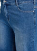 Hoch taillierte Bermuda Shorts aus Denim, Blau, Packshot image number 2