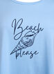 T-Shirt mit Rundhalsausschnitt und A-Linie, Blau, Packshot image number 2