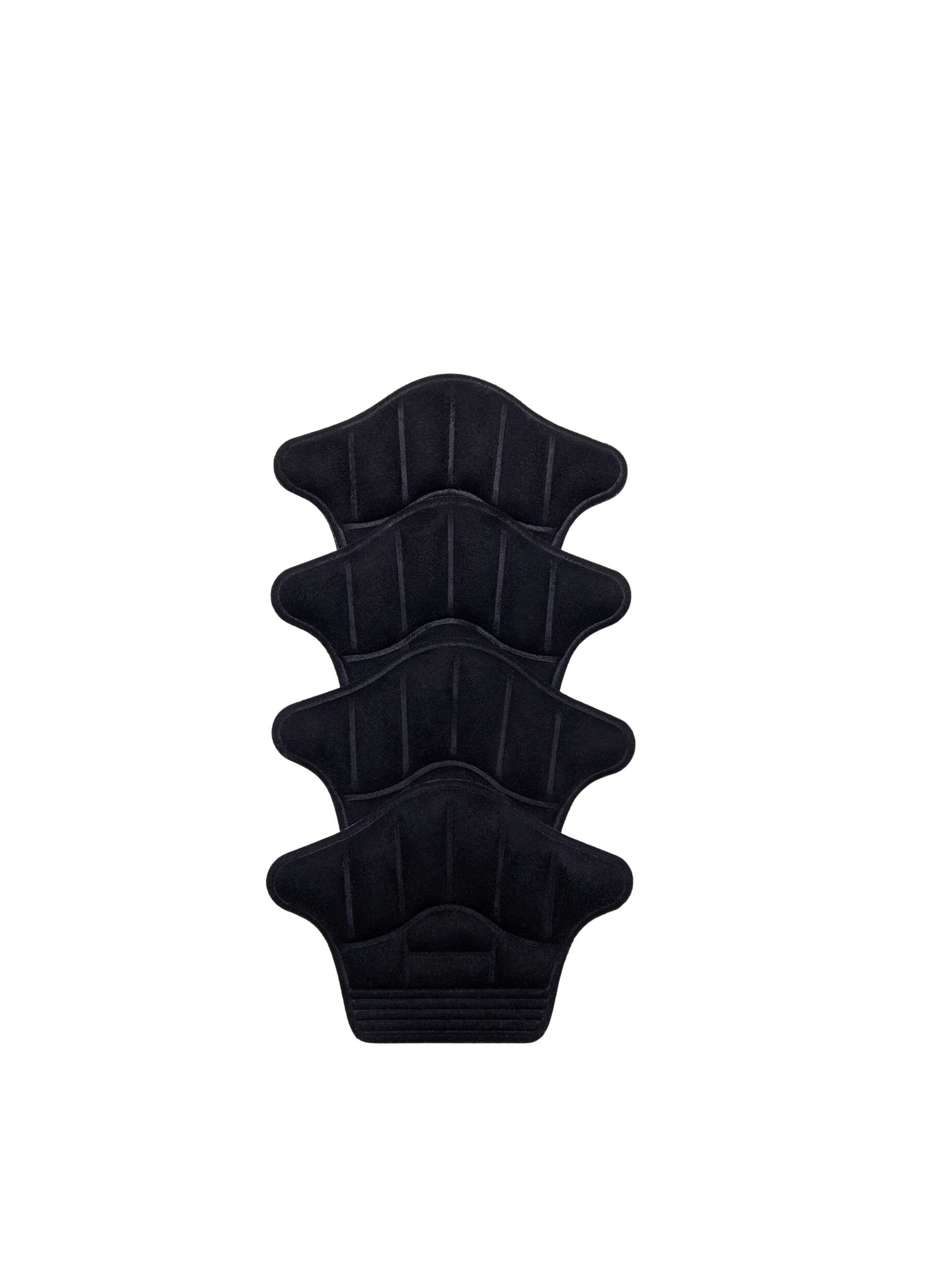 Zizzi2-pack Ferseneinlagen, Schwarz, Packshot image number 1