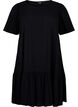 Kleid aus Viskose mit Schnittlinie, Schwarz, Packshot image number 0