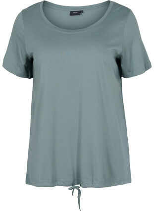 T-Shirt mit verstellbarem Saum, Balsam Green, Packshot image number 0