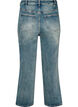 Kiana Straight Fit Jeans mit leicht abgenutzter Optik, Blau, Packshot image number 1