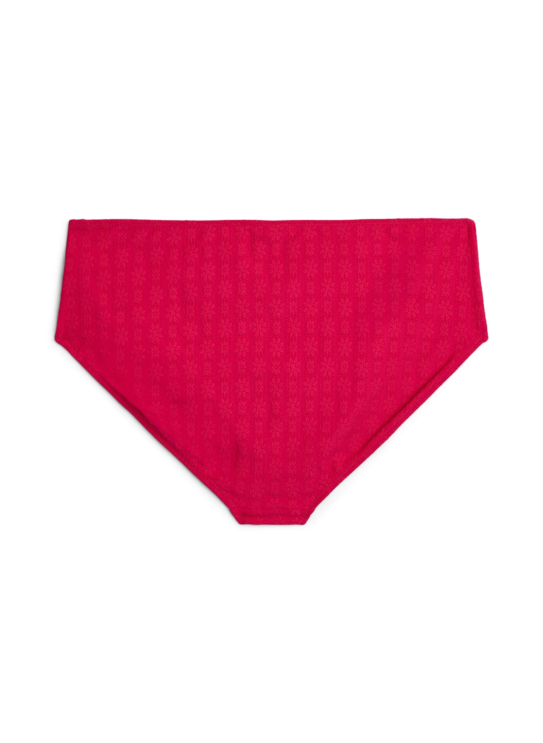 Zizzi Bikinihose mit Strukturmuster und normaler Taillenh&ouml;he, Pink, Packshot image number 1