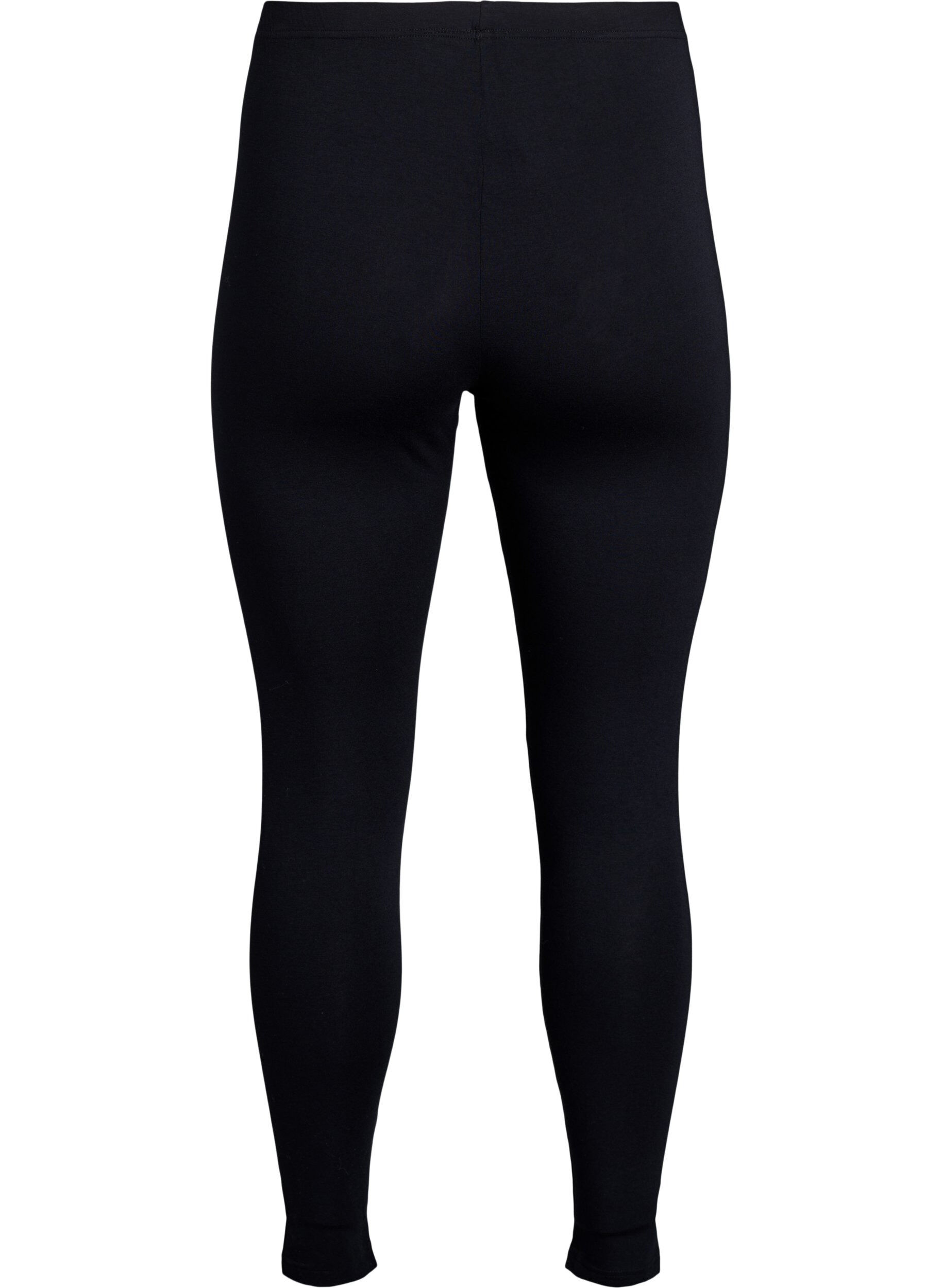 Zizzi Leggings aus Viskose in Kn&ouml;chell&auml;nge, Schwarz, Packshot image number 1