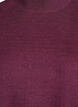 Strickbluse mit hohem Kragen, Dunkles Bordeaux, Packshot image number 2