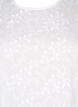 Bluse mit kurzen Ärmeln, Stickerei und Rundhalsausschnitt, Weiß, Packshot image number 2