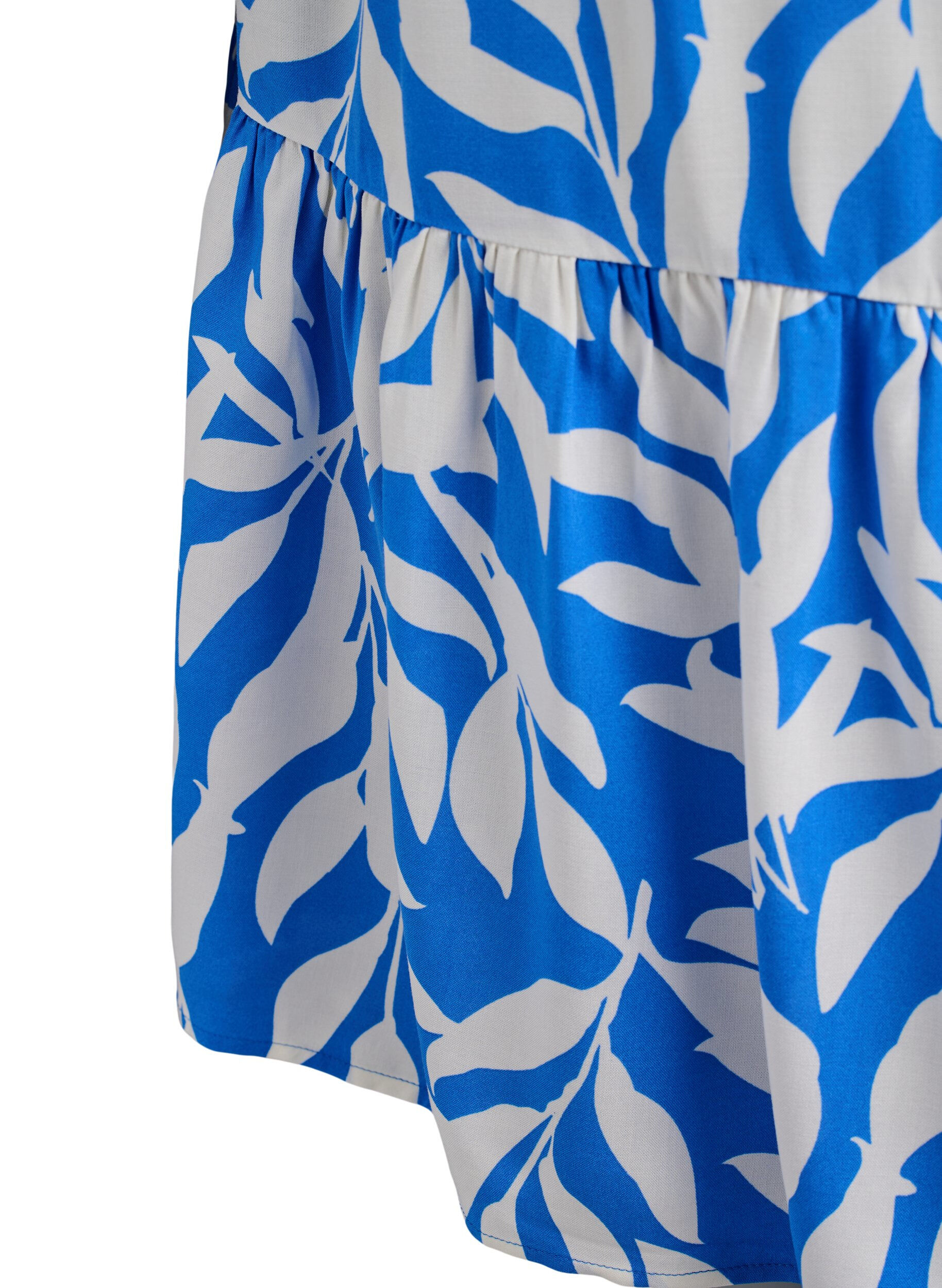 Zizzi FLASH &ndash; Kleid aus Viskose mit Schnittlinie, Blau, Packshot image number 3