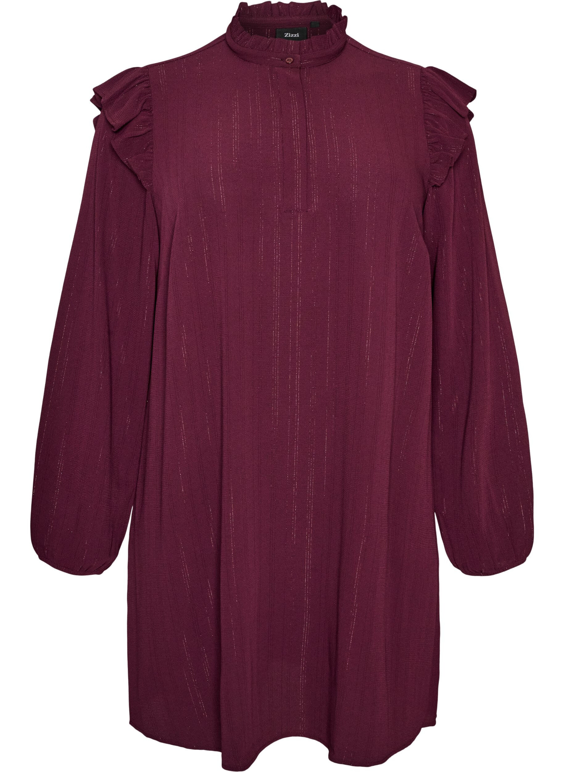 Kurzes Kleid mit R&uuml;schen und Glitzer
