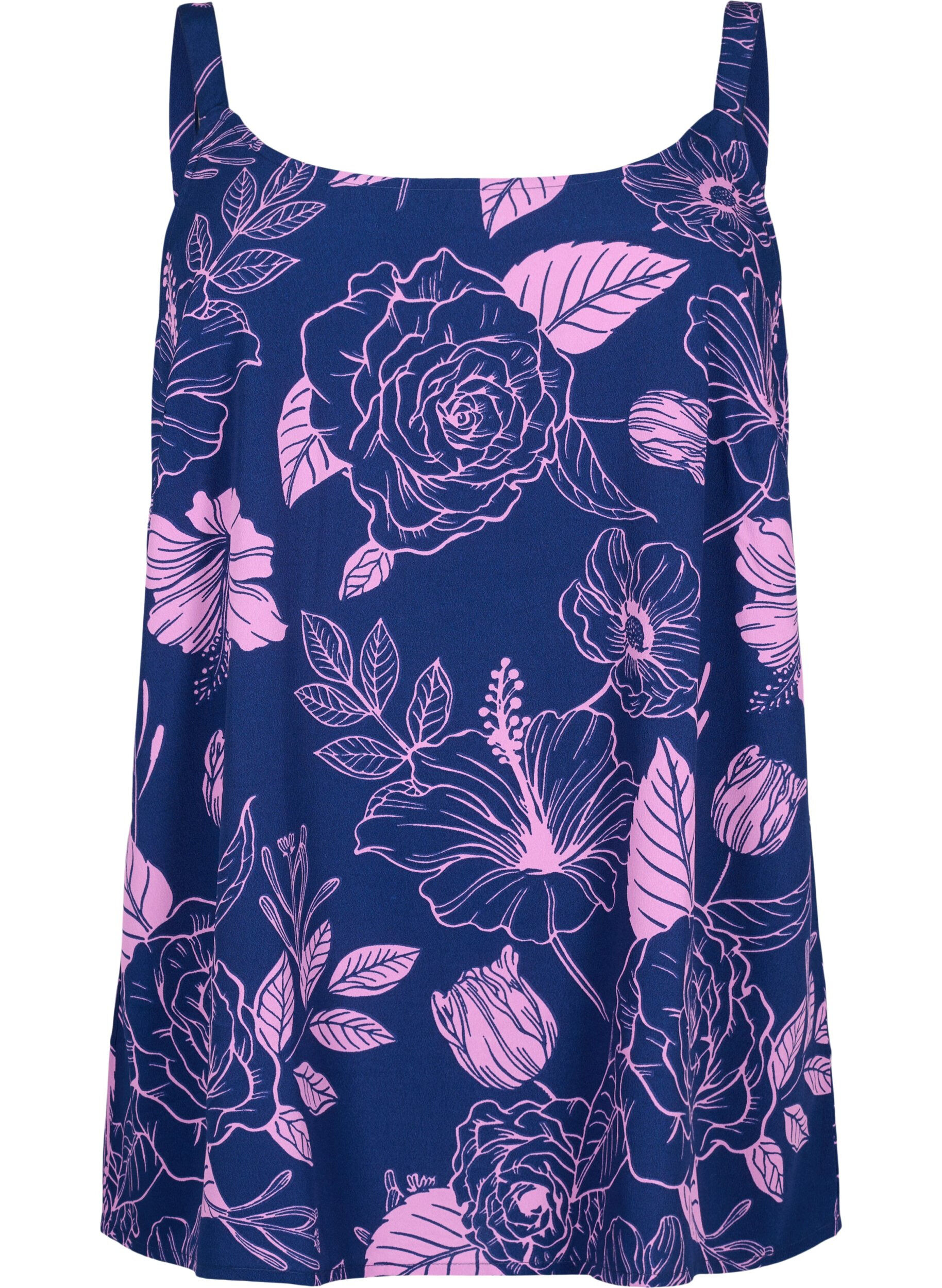 Zizzi FLASH - Top mit Print, Medieval Blue Flower, Packshot image number 0