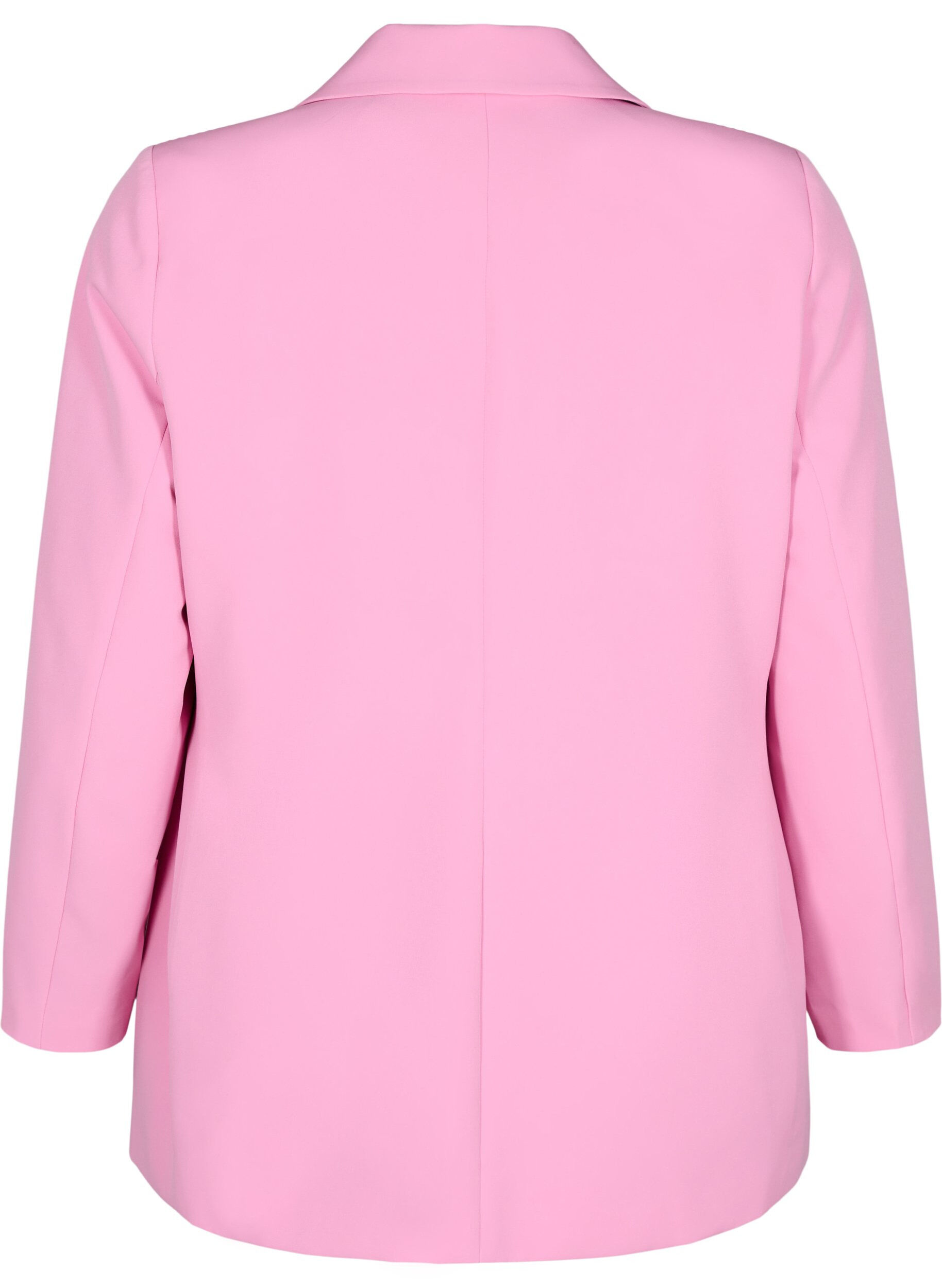 Zizzi Klassischer Blazer mit Knopfverschluss, Pink, Packshot image number 1