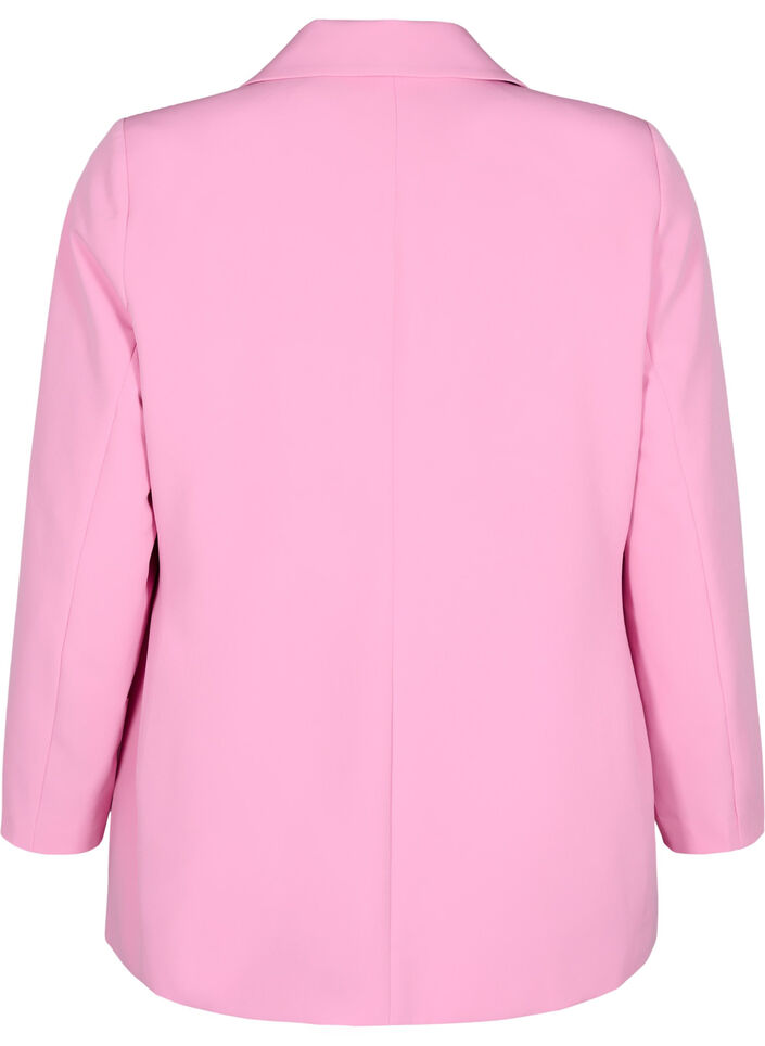 Klassischer Blazer mit Knopfverschluss, Pink, Packshot image number 1