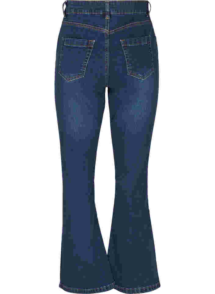 Ellen Bootcut-Jeans mit hoher Taille, Dark Blue, Packshot image number 1